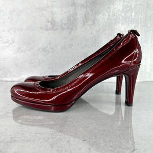 Stuart Weitzman Women's 8.5 SS Red Patent Leather Pump Heels